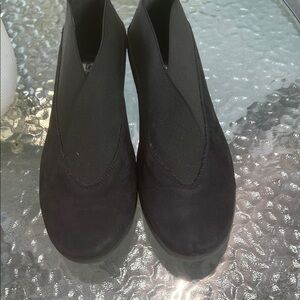 NEW THE FLEXX Black Slip-On Wedge Shoes